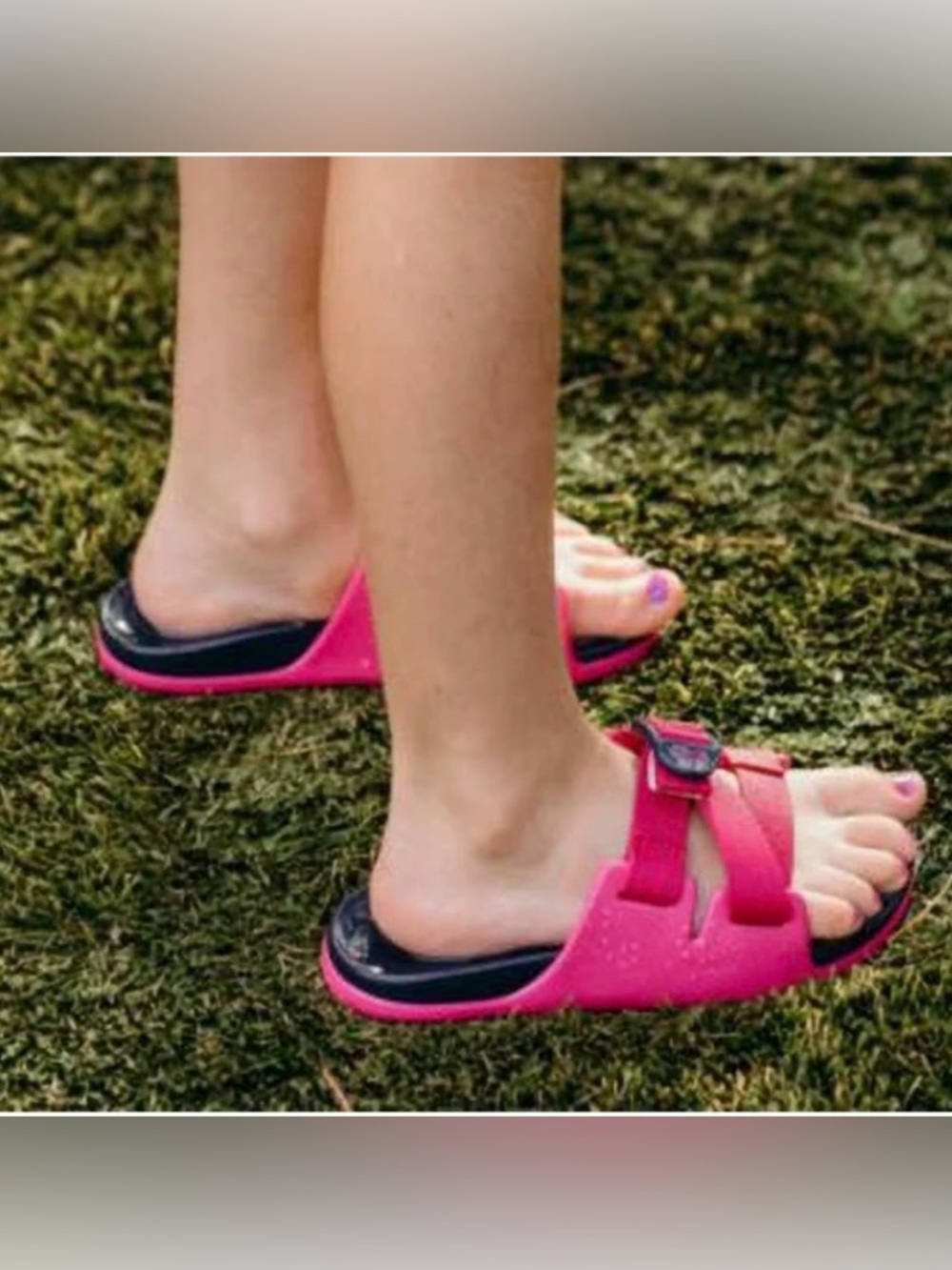 Chaco Chillos Slides Sandals Magenta Kids Size 3